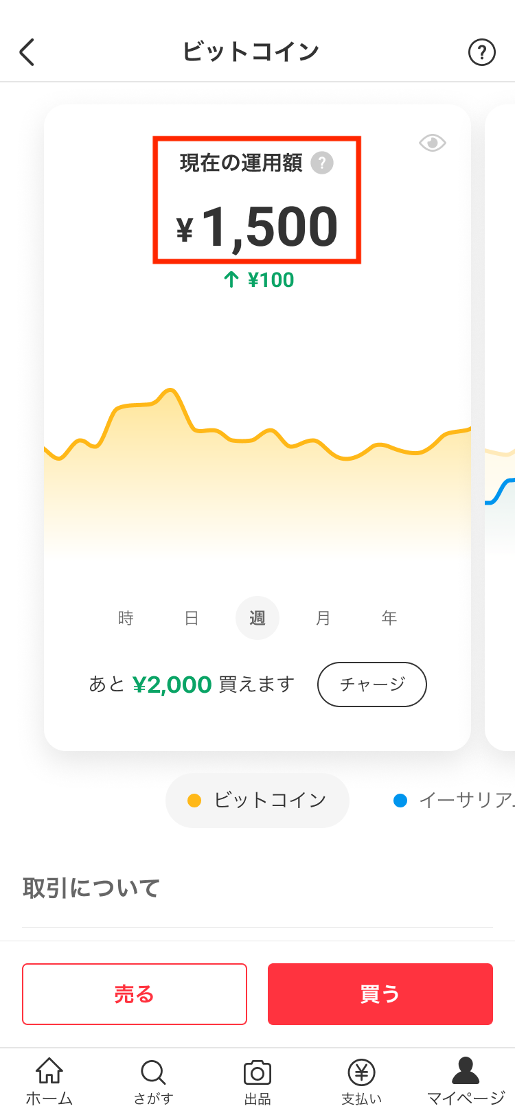 ◾️ 確認画像 取引画面の見方（ビットコイン取引） - メルカリ スマホでかんたん フリマアプリ